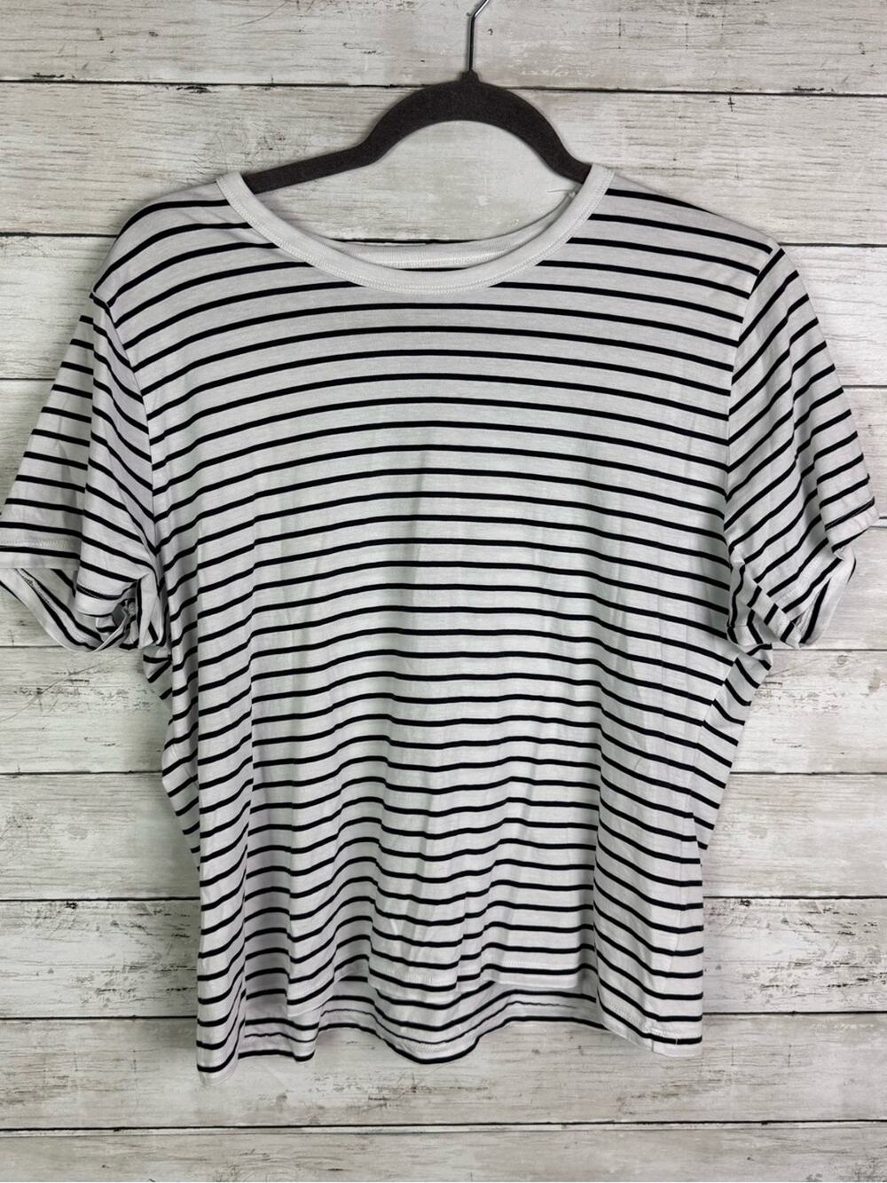 Abercrombie & Fitch Striped Relaxed Tee Shirt Size Large